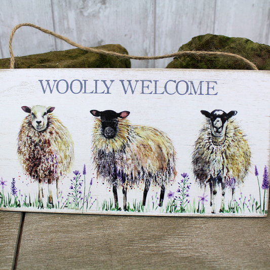 SHEEP WOOLLY PLAQUE