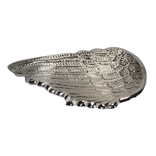 SILVER ANGEL WING DISH