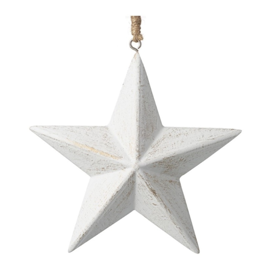HANGING RUSTIC WOODEN STAR